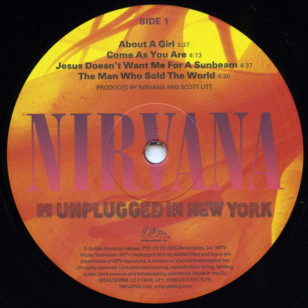 Nirvana : MTV Unplugged In New York (2xLP, Album, RE, 25t)