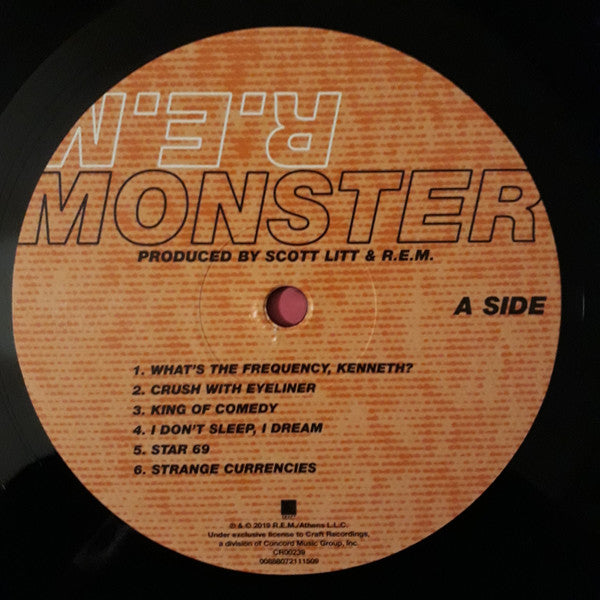 R.E.M. : Monster (2xLP, Album, RE, RM, 25t)