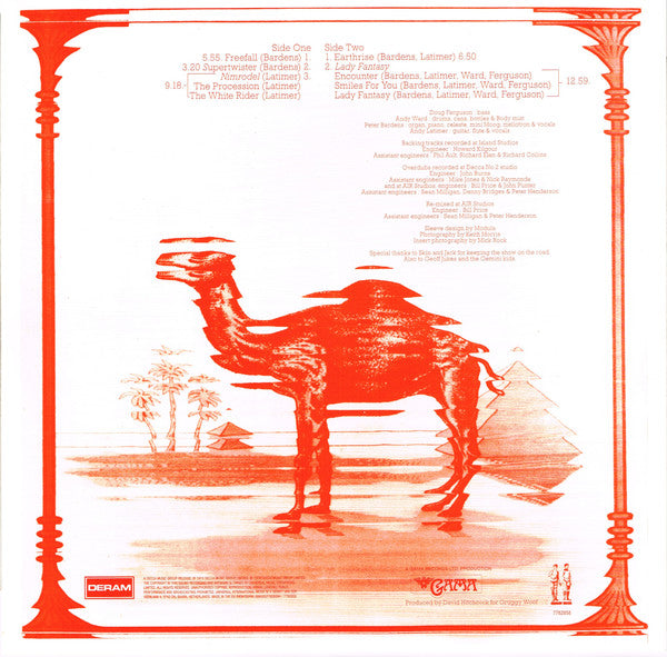 Camel : Mirage (LP, Album, RE, 200)