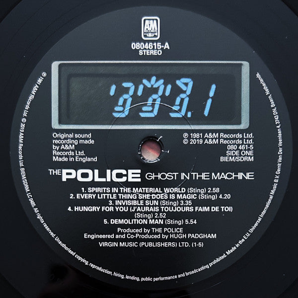 The Police : Ghost In The Machine (LP, Album, RE, 180)