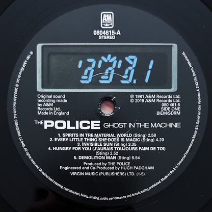 The Police : Ghost In The Machine (LP, Album, RE, 180)