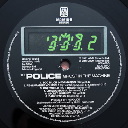 The Police : Ghost In The Machine (LP, Album, RE, 180)