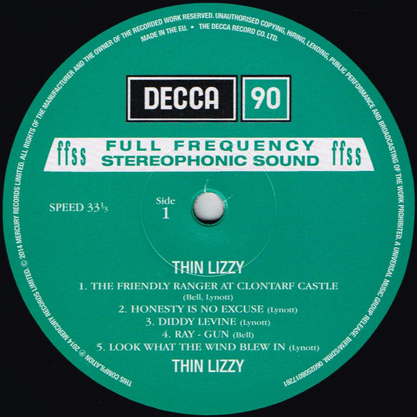 Thin Lizzy : Thin Lizzy (LP, Album, RE, 180)