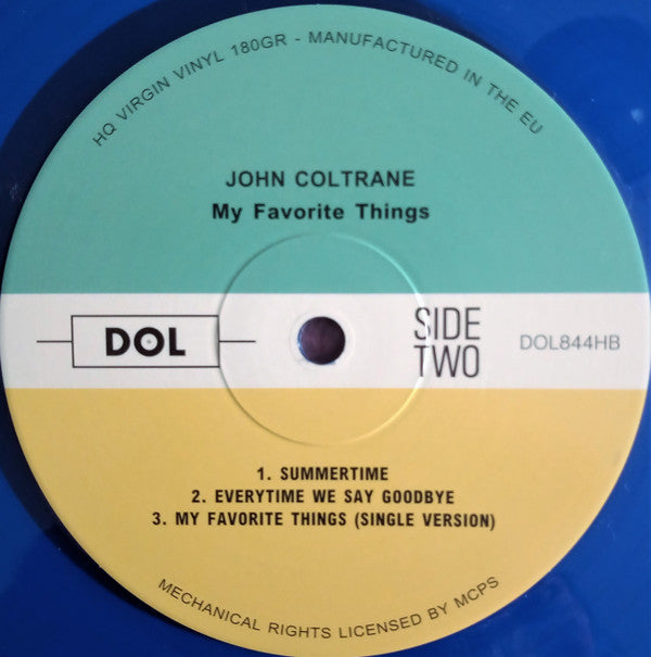 John Coltrane : My Favorite Things (LP, Album, RE, Blu)