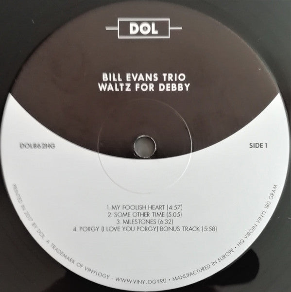The Bill Evans Trio With Scott LaFaro, Paul Motian : Waltz For Debby (LP, Album, RE, 180)