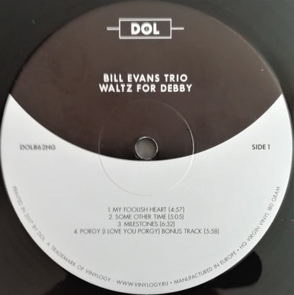 The Bill Evans Trio With Scott LaFaro, Paul Motian : Waltz For Debby (LP, Album, RE, 180)