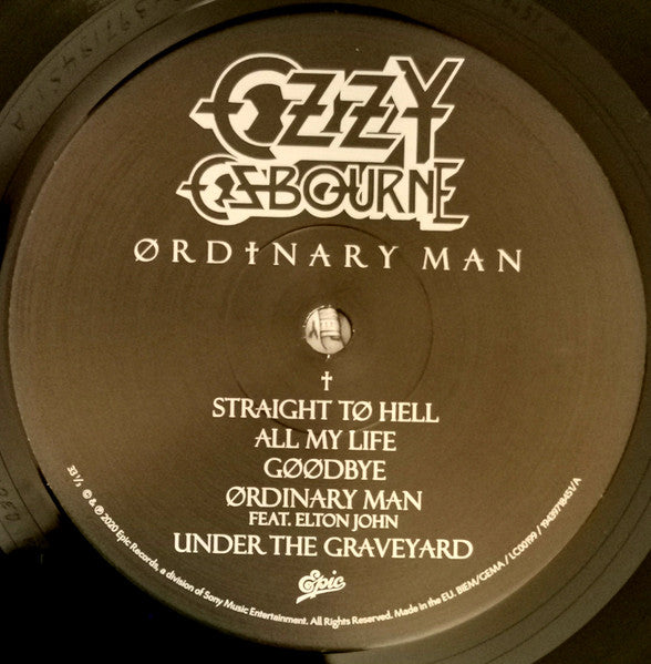 Ozzy Osbourne : Ordinary Man (LP, Album, 140)