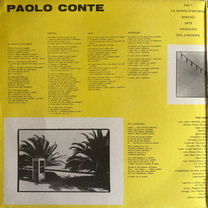 Paolo Conte : Un Gelato Al Limon (LP, Album, RE, Gat)