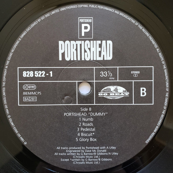 Portishead : Dummy (LP, Album, RE, 180)