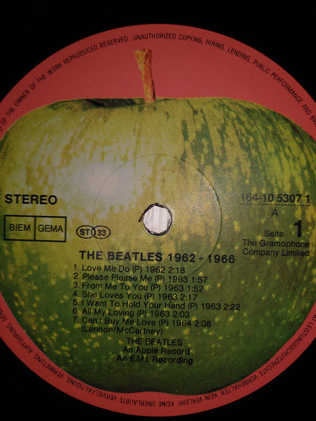 The Beatles : 1962-1966 (2xLP, Comp)