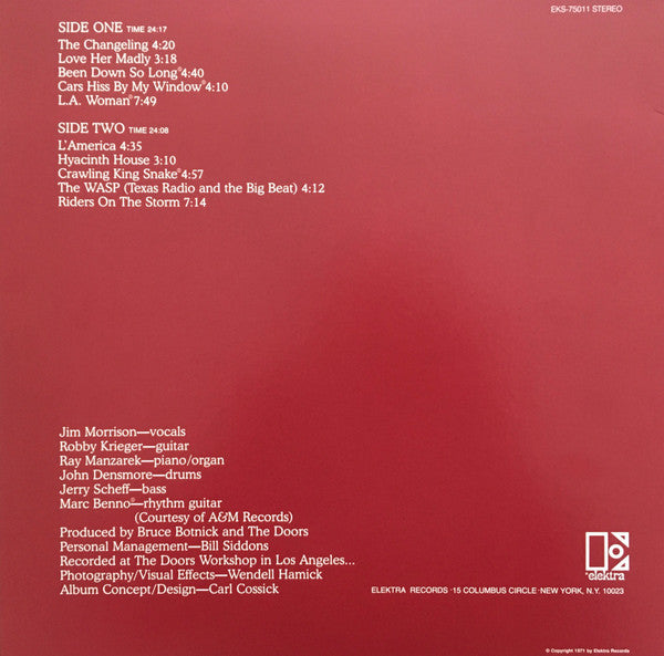 Doors* : L.A. Woman (LP, Album, RE, RP)
