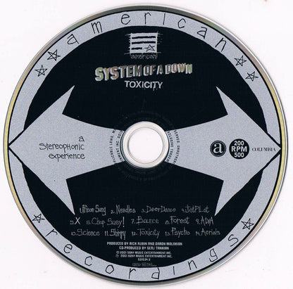 System Of A Down : Toxicity (CD, Album, RE)