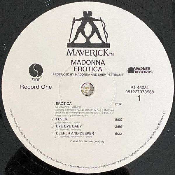Madonna : Erotica (2xLP, Album, RE, RP, Gat)