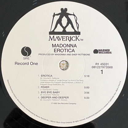 Madonna : Erotica (2xLP, Album, RE, RP, Gat)