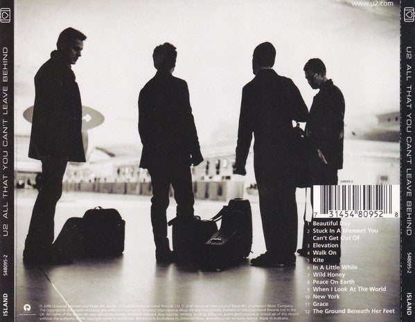 U2 : All That You Can't Leave Behind (CD, Album, Num, RE, Sli)