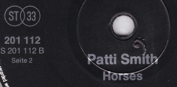 Patti Smith : Horses (LP, Album, RE)