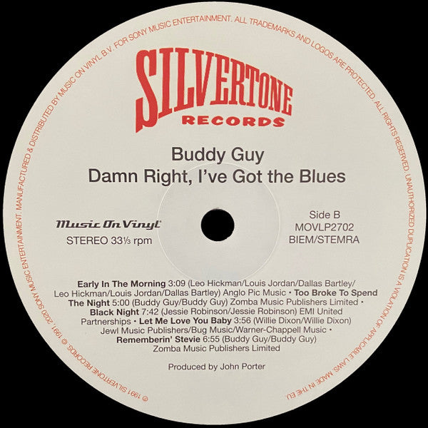 Buddy Guy : Damn Right, I've Got The Blues (LP, Album, RE, 180)