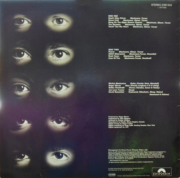 Rainbow : Straight Between The Eyes (LP, Album)