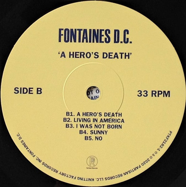 Fontaines D.C. : A Hero's Death (LP, Album)