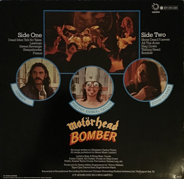 Motörhead : Bomber (LP, Album, RP)