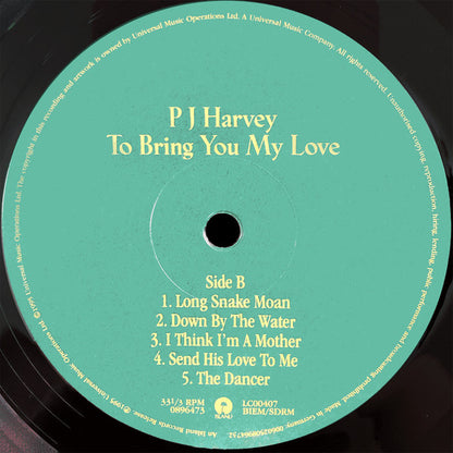 PJ Harvey : To Bring You My Love (LP, Album, RE, 180)