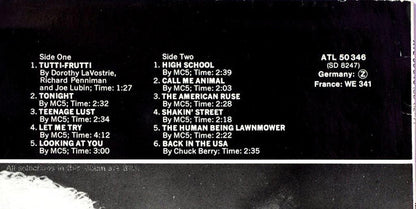 MC5 : Back In The USA (LP, Album, RE)