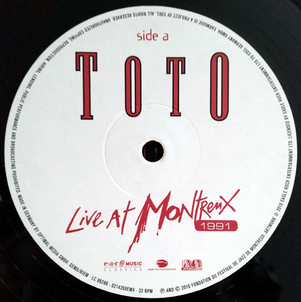 Toto : Live At Montreux 1991 (2xLP, Ltd, RE, 180)