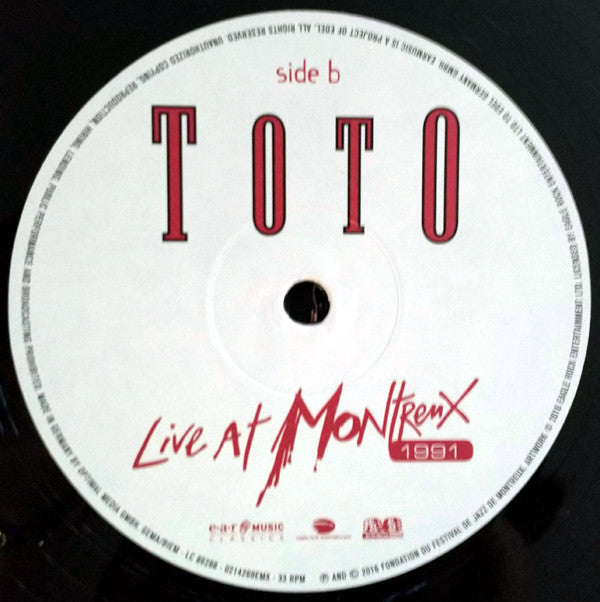 Toto : Live At Montreux 1991 (2xLP, Ltd, RE, 180)