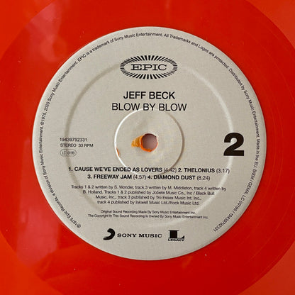 Jeff Beck : Blow By Blow (LP, Album, RE, Ora)