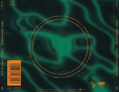 Ozzy Osbourne : The Ultimate Sin (CD, Album, RE, RM)