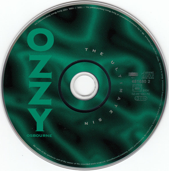 Ozzy Osbourne : The Ultimate Sin (CD, Album, RE, RM)