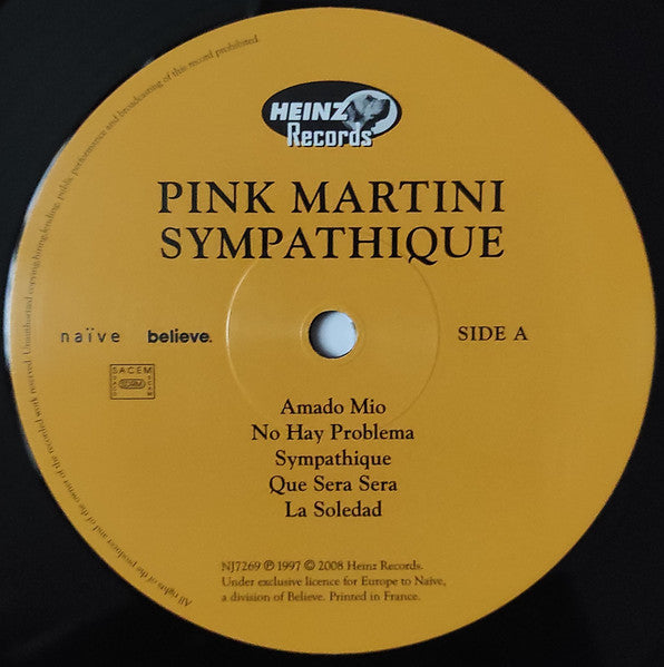 Pink Martini : Sympathique (LP, Album, RE)