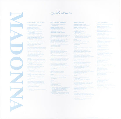 Madonna : True Blue (LP, Album, RE, 180)