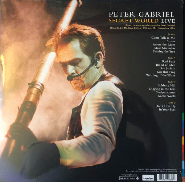 Peter Gabriel : Secret World Live (2xLP, Album, RE, RM, 180)