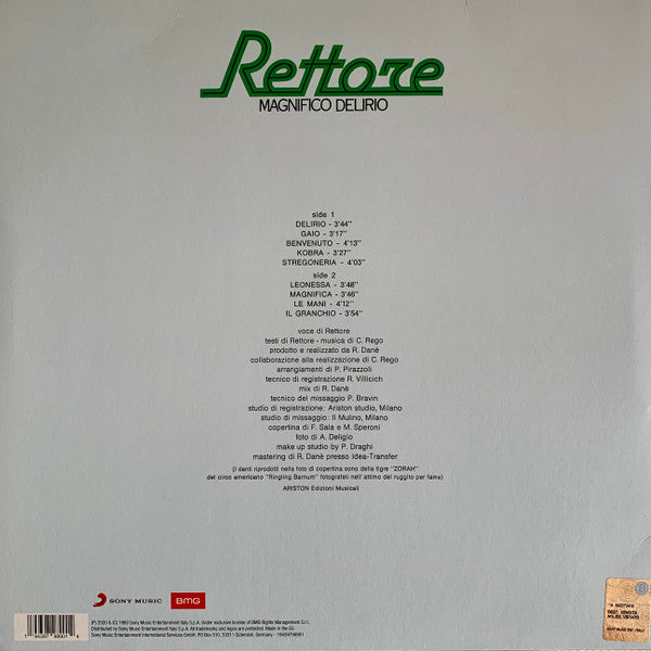 Rettore : Magnifico Delirio (LP, Album, Ltd, RE, 40t)