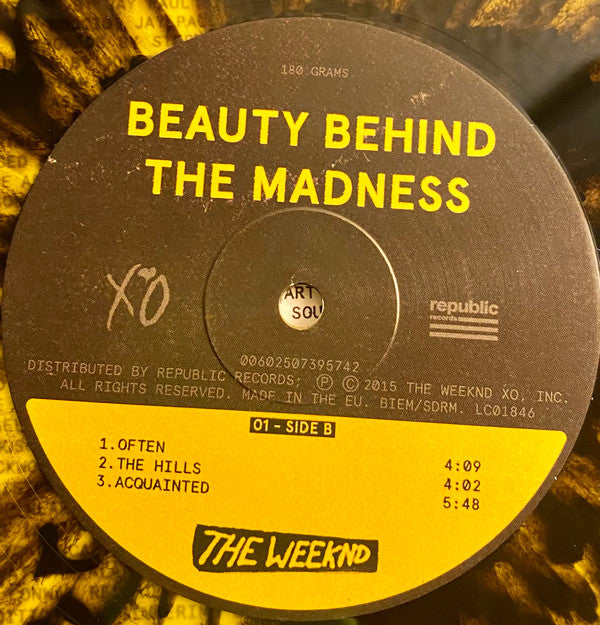 The Weeknd : Beauty Behind The Madness (2xLP, Album, Ltd, RE, S/Edition, Yel)