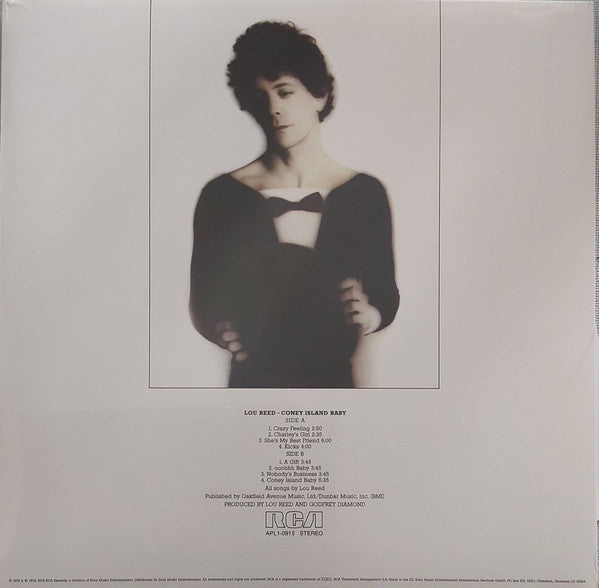 Lou Reed : Coney Island Baby (LP, Album, RE, RM, Whi)