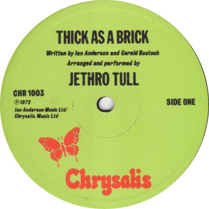 Jethro Tull : Thick As A Brick (LP, Album, RP, Gat)