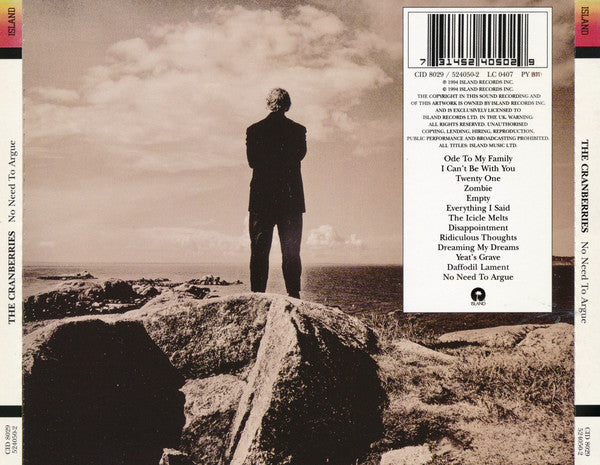 The Cranberries : No Need To Argue (CD, Album, RE)