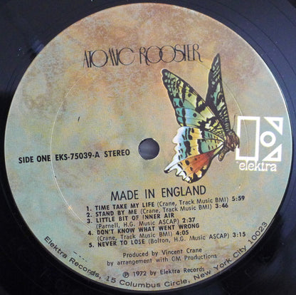 Atomic Rooster : Made In England (LP, Album)