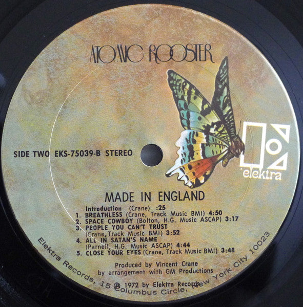 Atomic Rooster : Made In England (LP, Album)