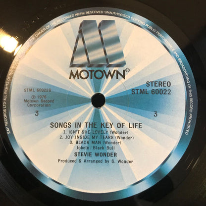 Stevie Wonder : Songs In The Key Of Life (2xLP + 7", EP + Album)