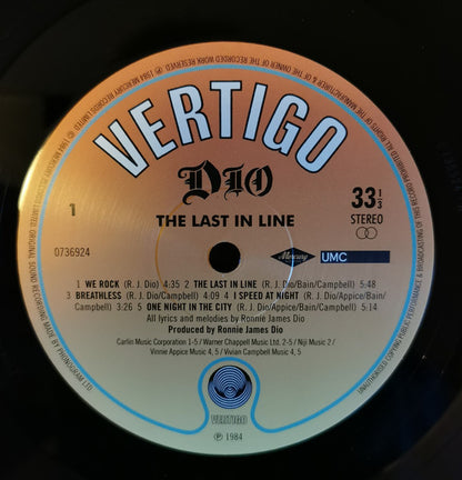 Dio (2) : The Last In Line (LP, Album, RE, RM, 180)