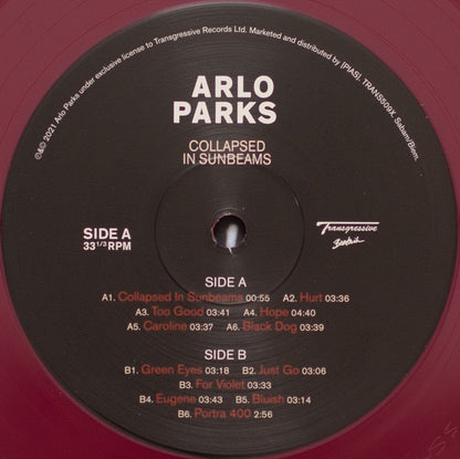 Arlo Parks : Collapsed In Sunbeams (LP, Album, Ltd, Red)