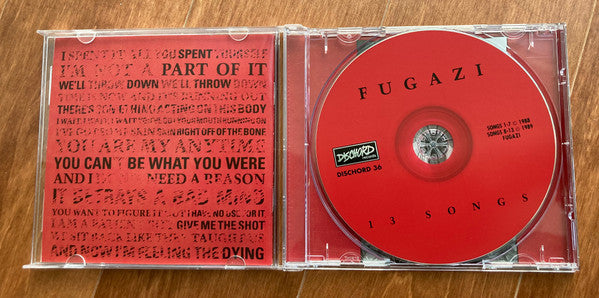 Fugazi : 13 Songs (CD, Comp, RE, RM, ADS)