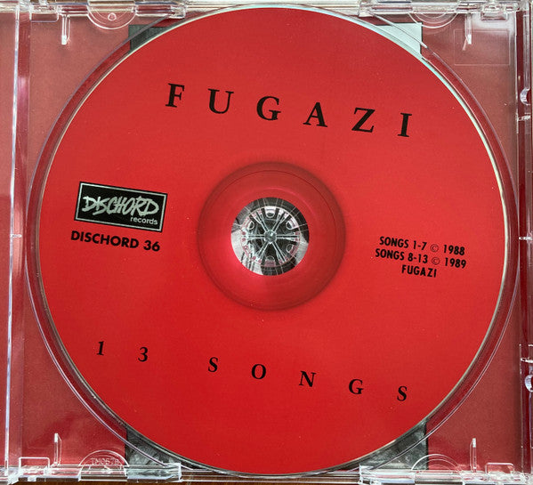 Fugazi : 13 Songs (CD, Comp, RE, RM, ADS)