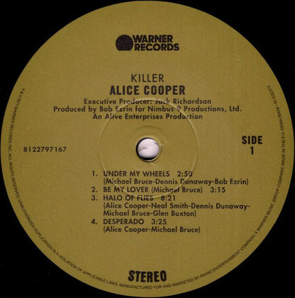 Alice Cooper : Killer (LP, Album, RE, RP, 180)