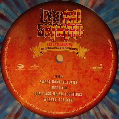 Lynyrd Skynyrd : Second Helping Live From Jacksonville At The Florida Theatre (LP, Ltd, Whi)