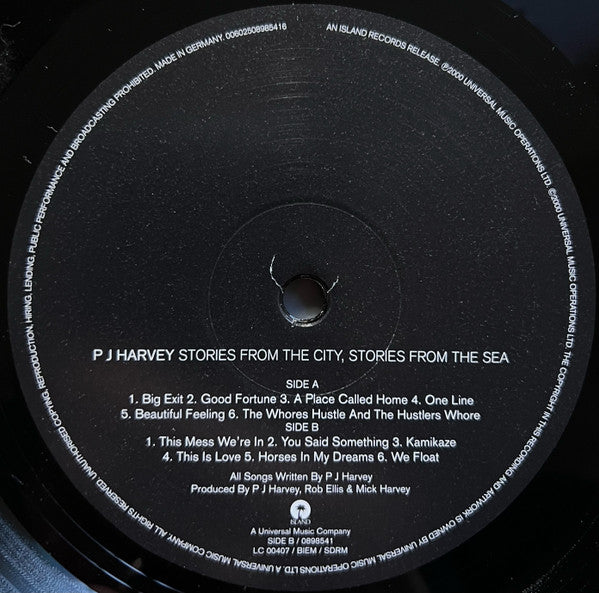 PJ Harvey : Stories From The City, Stories From The Sea (LP, Album, RE, 180)