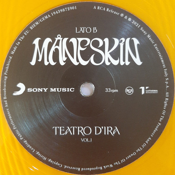 Måneskin : Teatro D'Ira - Vol.I (LP, Album, Lig)